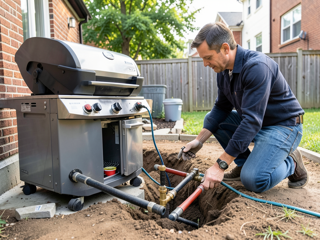 Plumbing requirements for adding an outdoor kitche